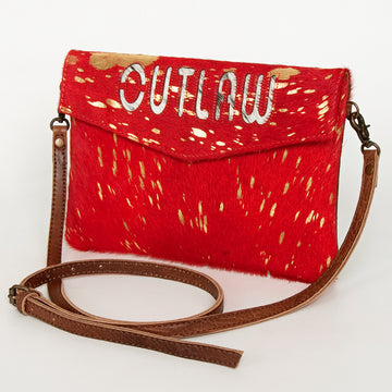 American Darling Envelope Hair-On Genuine Leather Western Women Bag Handbag Purse | for Cute